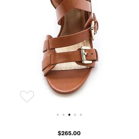 Sigerson Morrison white & brown beet sandals size 36.5 - Picture 8 of 8